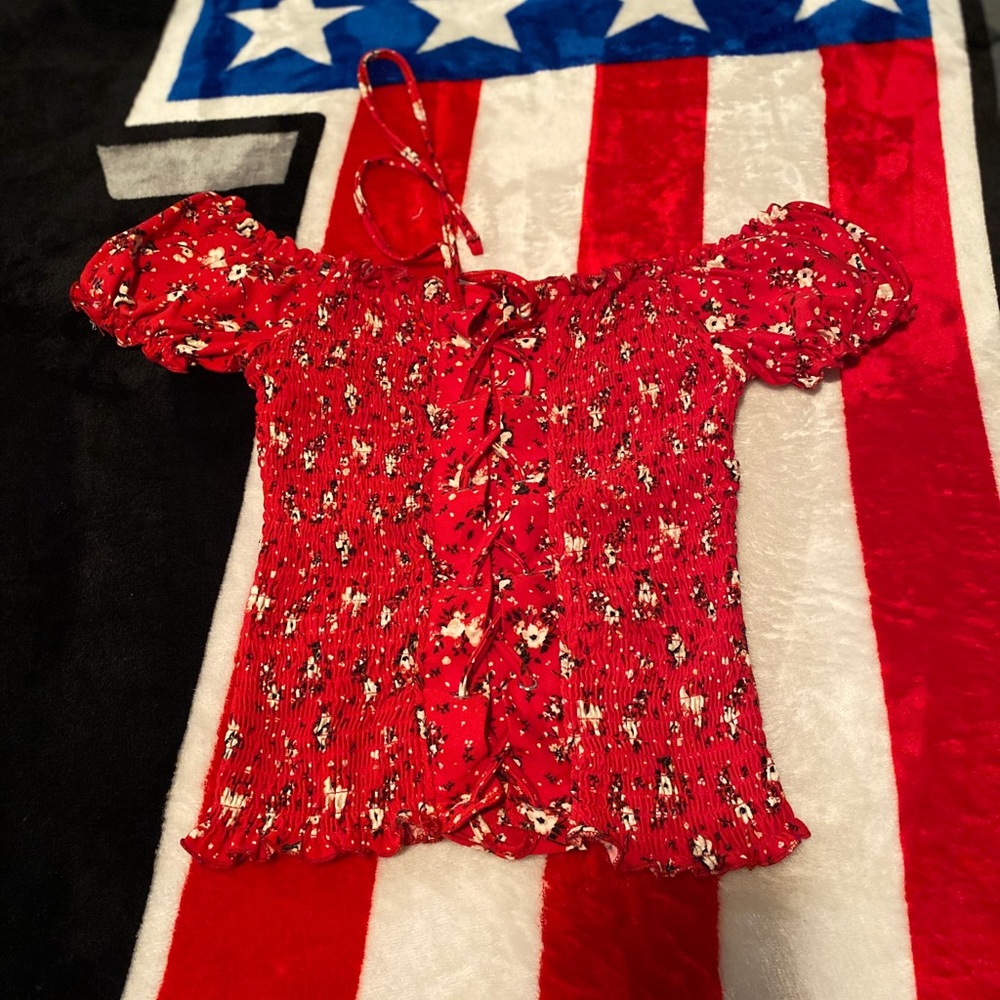 Rue 21 Floral Corset Crop top